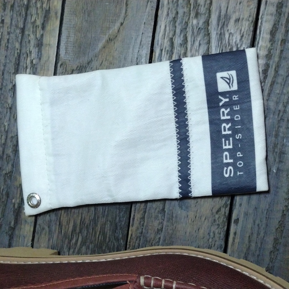 Sperry Chestnut Brown Leather Lug-Soled Loafers - Picture 3 of 11